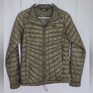 The North Face ThermoBall Eco Puffer Jacket – Olive Green – Size Small – EUC